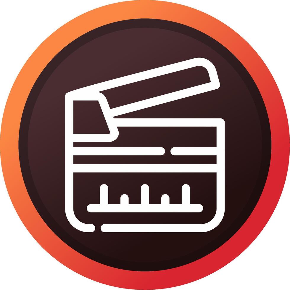 Clapperboard Creative Icon Design vector
