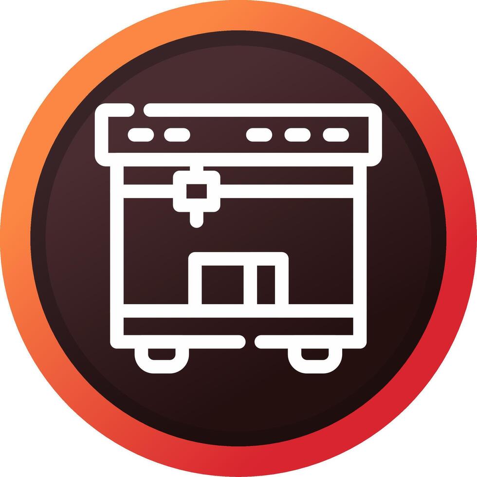 3D Printing Creative Icon Design vector