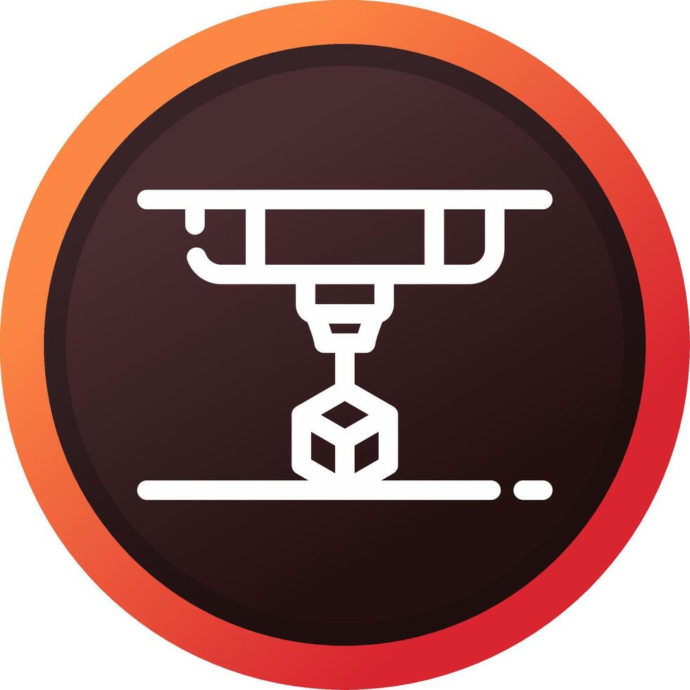 3D Printing Creative Icon Design vector