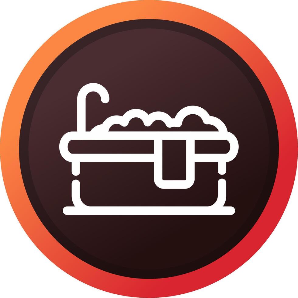 Bathtub Creative Icon Design vector