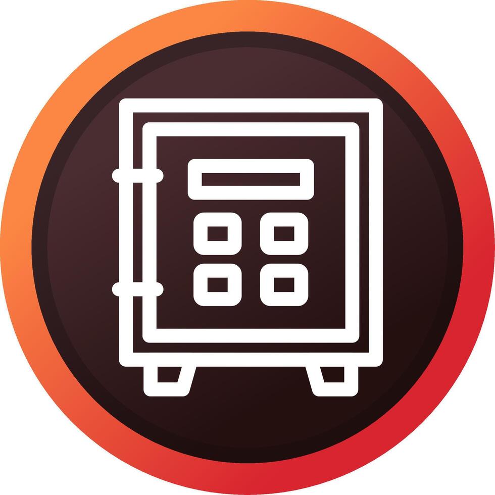 Safe Lock Creative Icon Design vector