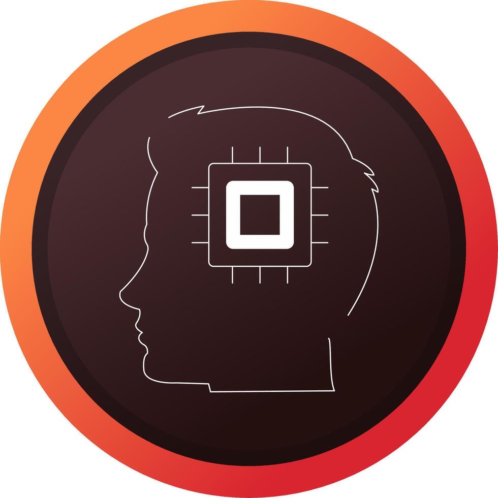 Human Processor Creative Icon Design vector