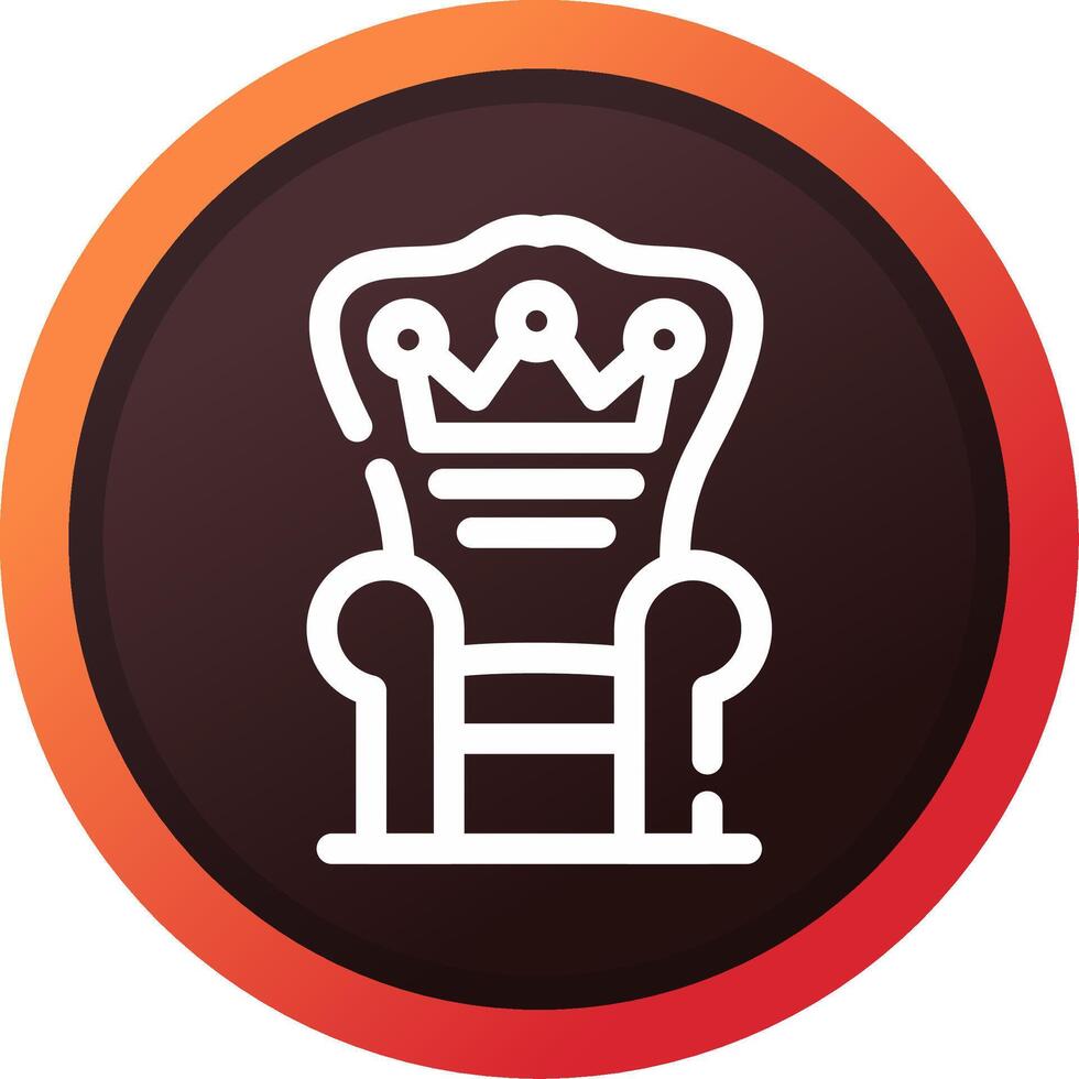 Throne Creative Icon Design vector