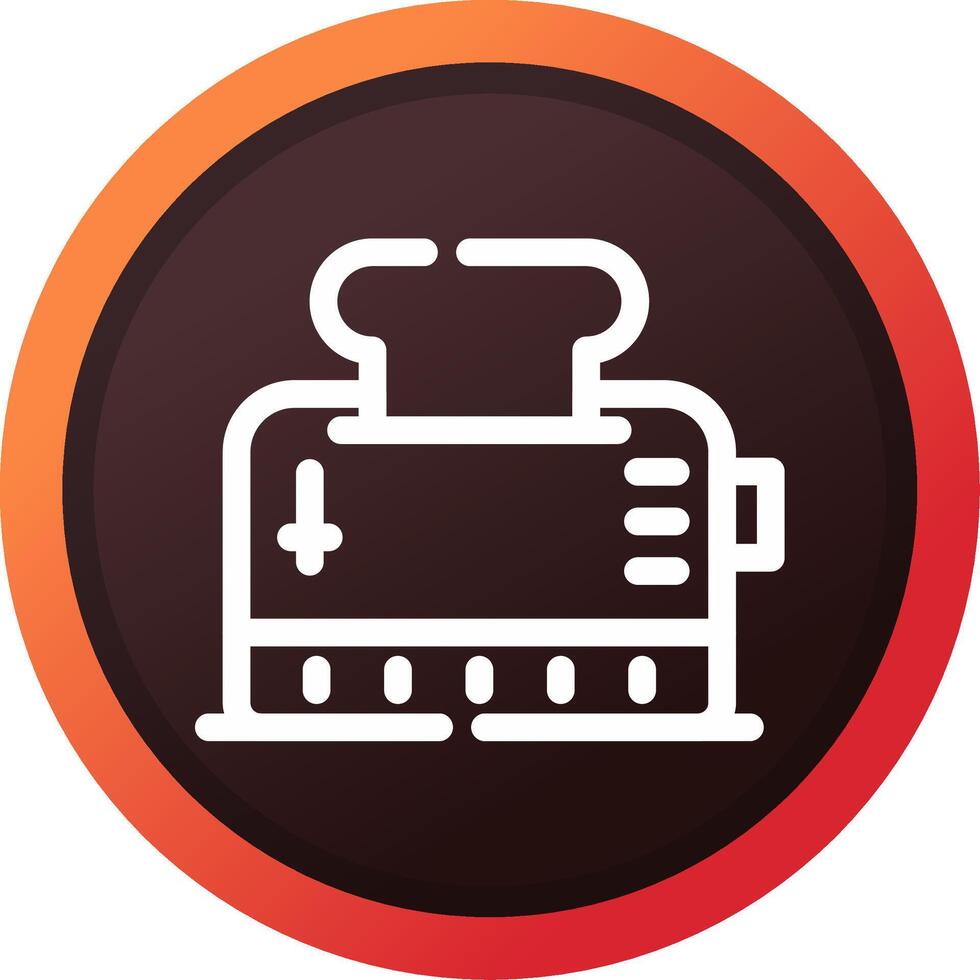 Toaster Creative Icon Design vector