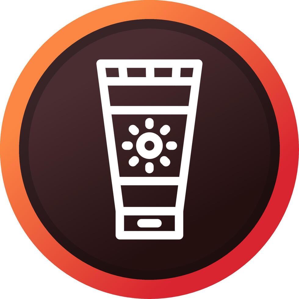 Sunscreen Creative Icon Design vector