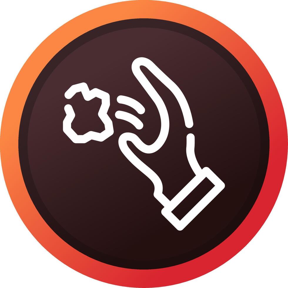 Throwing Trash Creative Icon Design vector