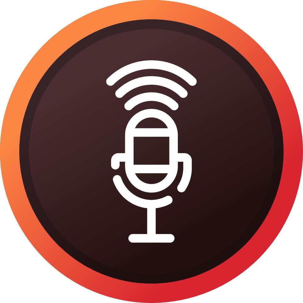 Voice Control Creative Icon Design vector