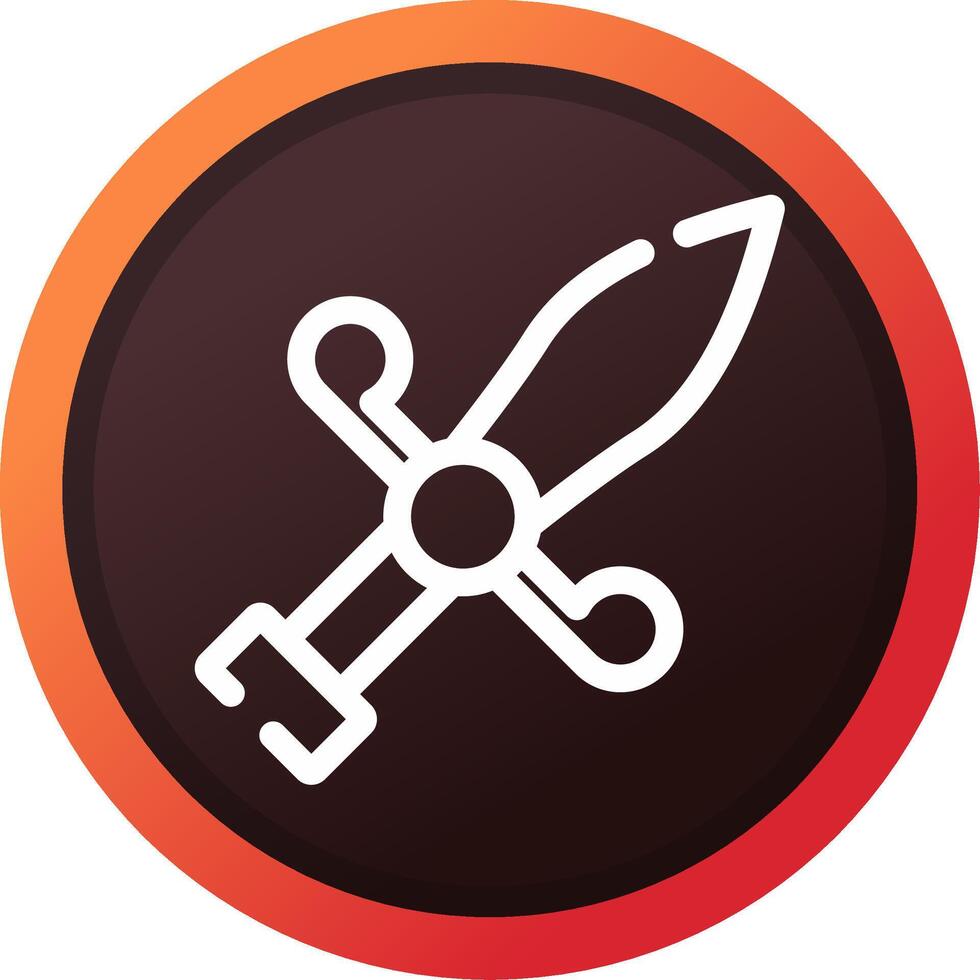 Dagger Creative Icon Design vector