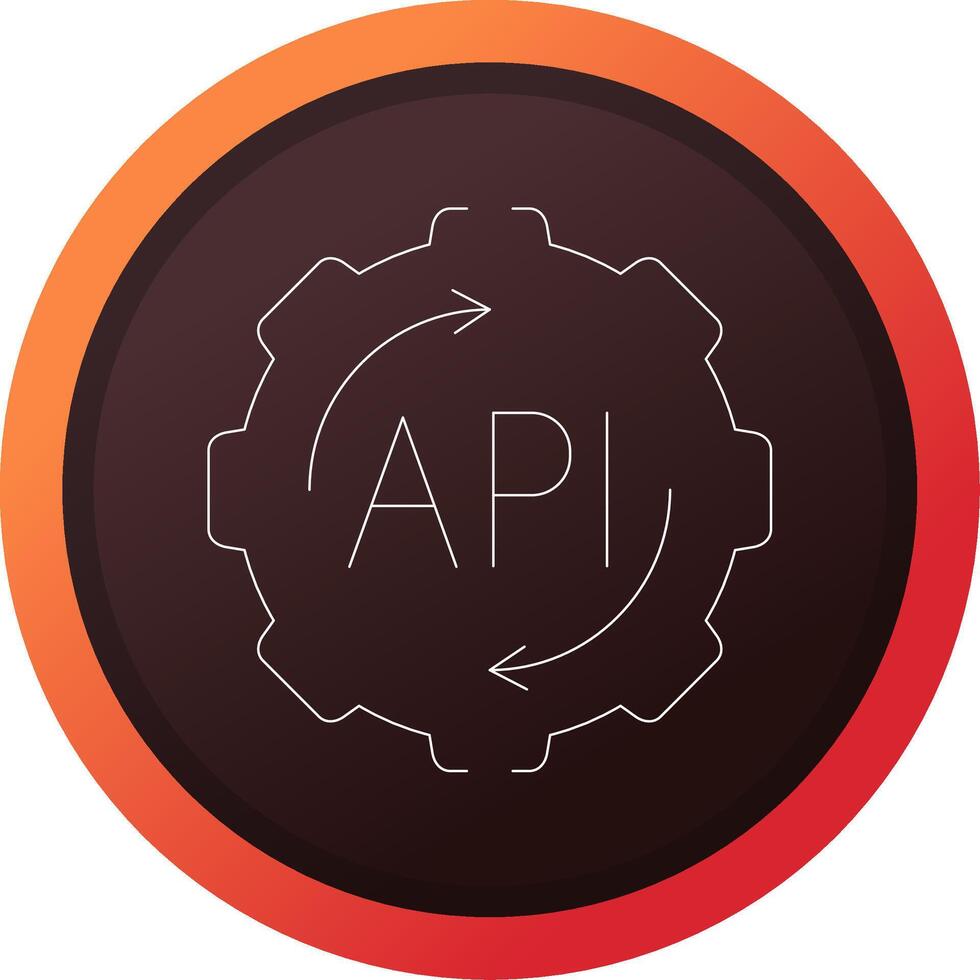 API Creative Icon Design vector