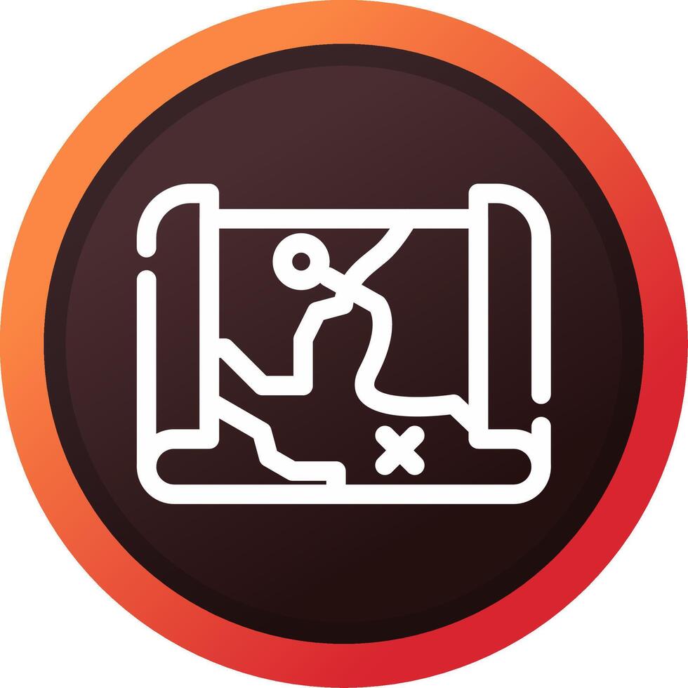 Treasure Map Creative Icon Design vector