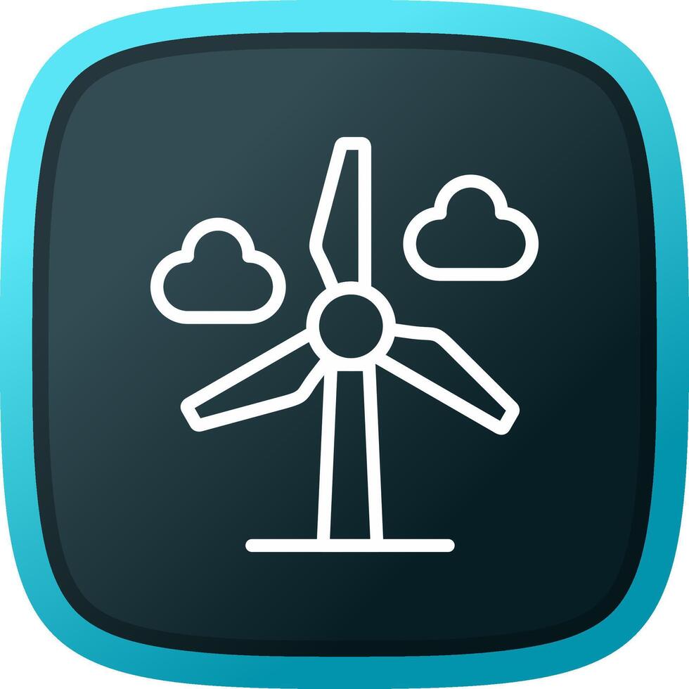 Wind Power Creative Icon Design vector