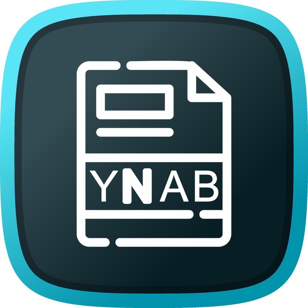 ynab creativo icono diseño vector