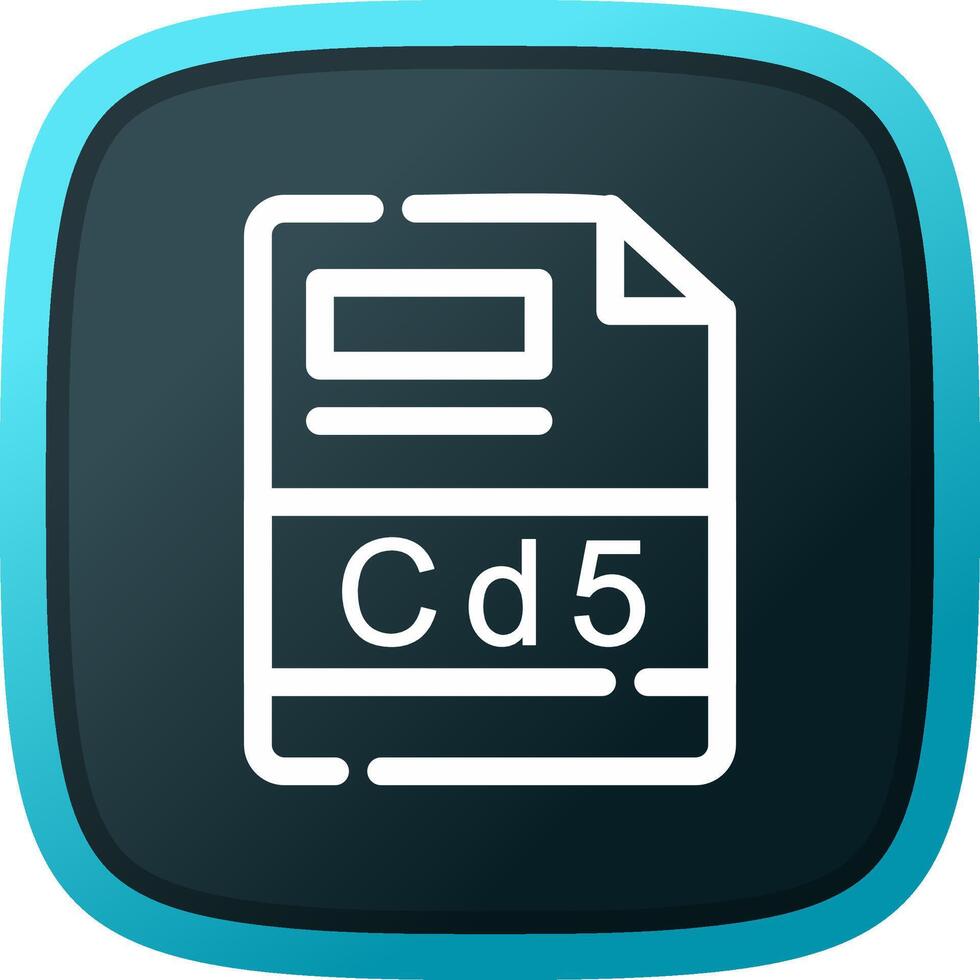 CD5 Creative Icon Design vector