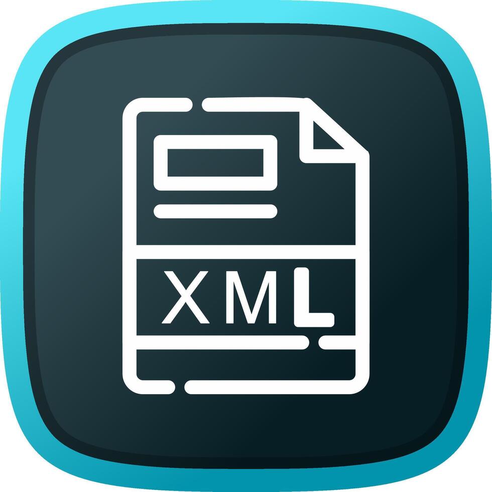 XML Creative Icon Design vector
