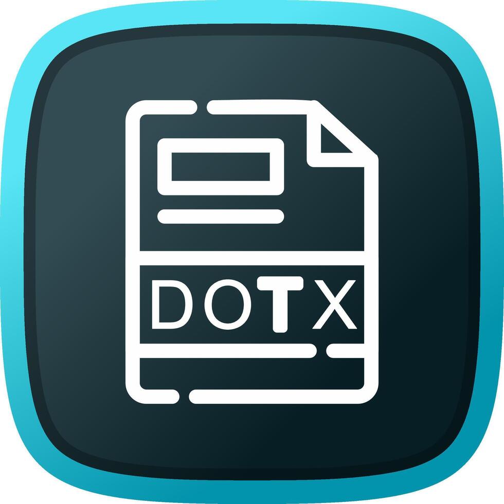 DOTX Creative Icon Design vector