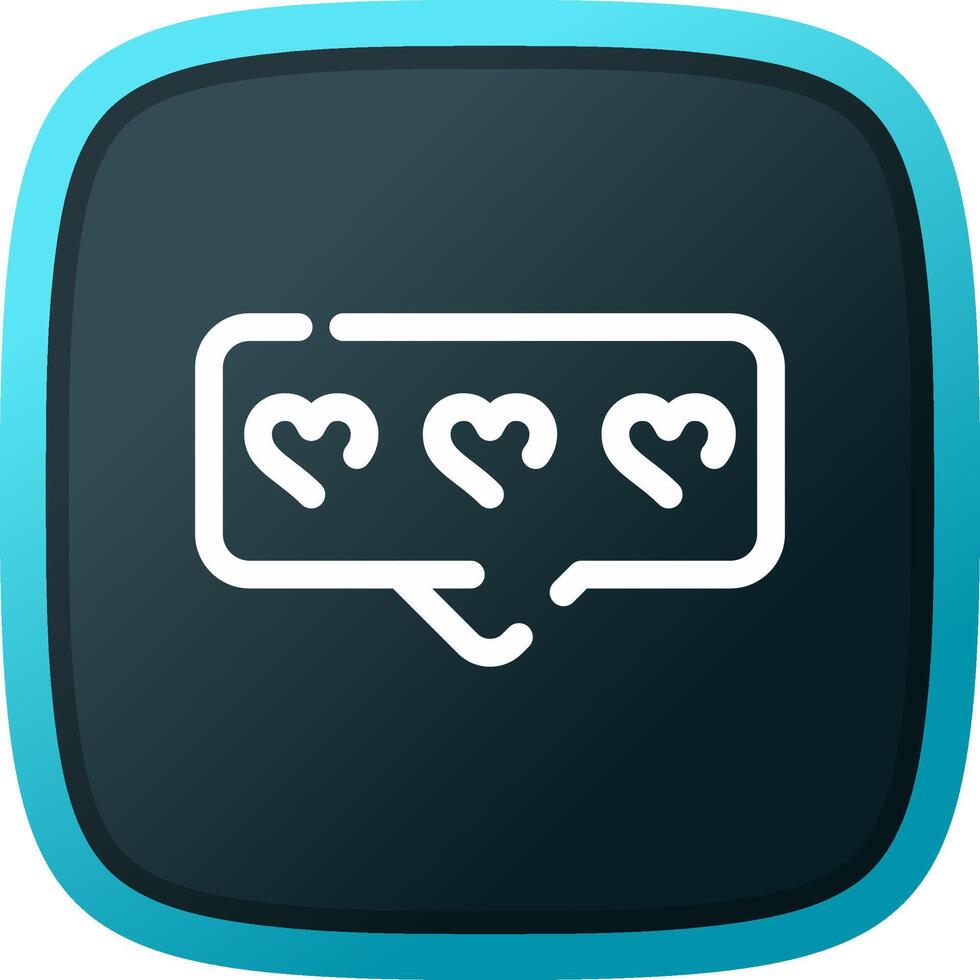Comment Heart Creative Icon Design vector