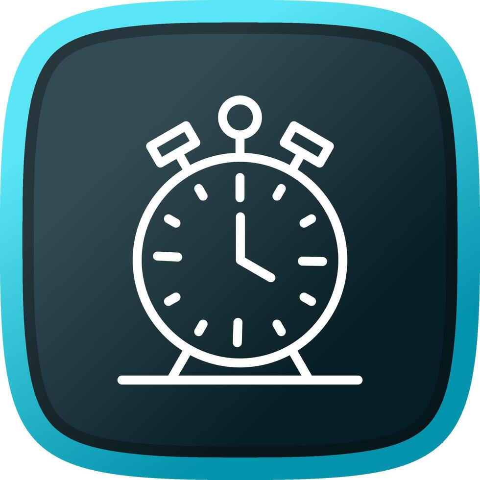 Alarm Clock Creative Icon Design vector