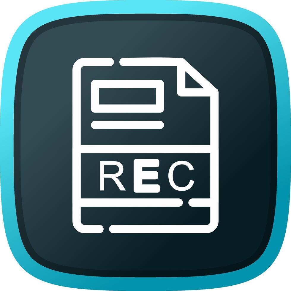REC Creative Icon Design vector