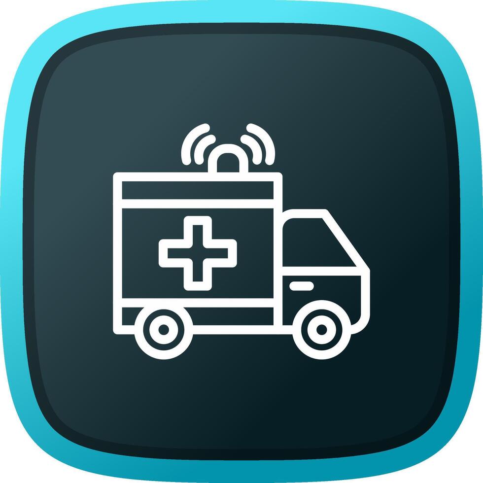 Ambulance Creative Icon Design vector