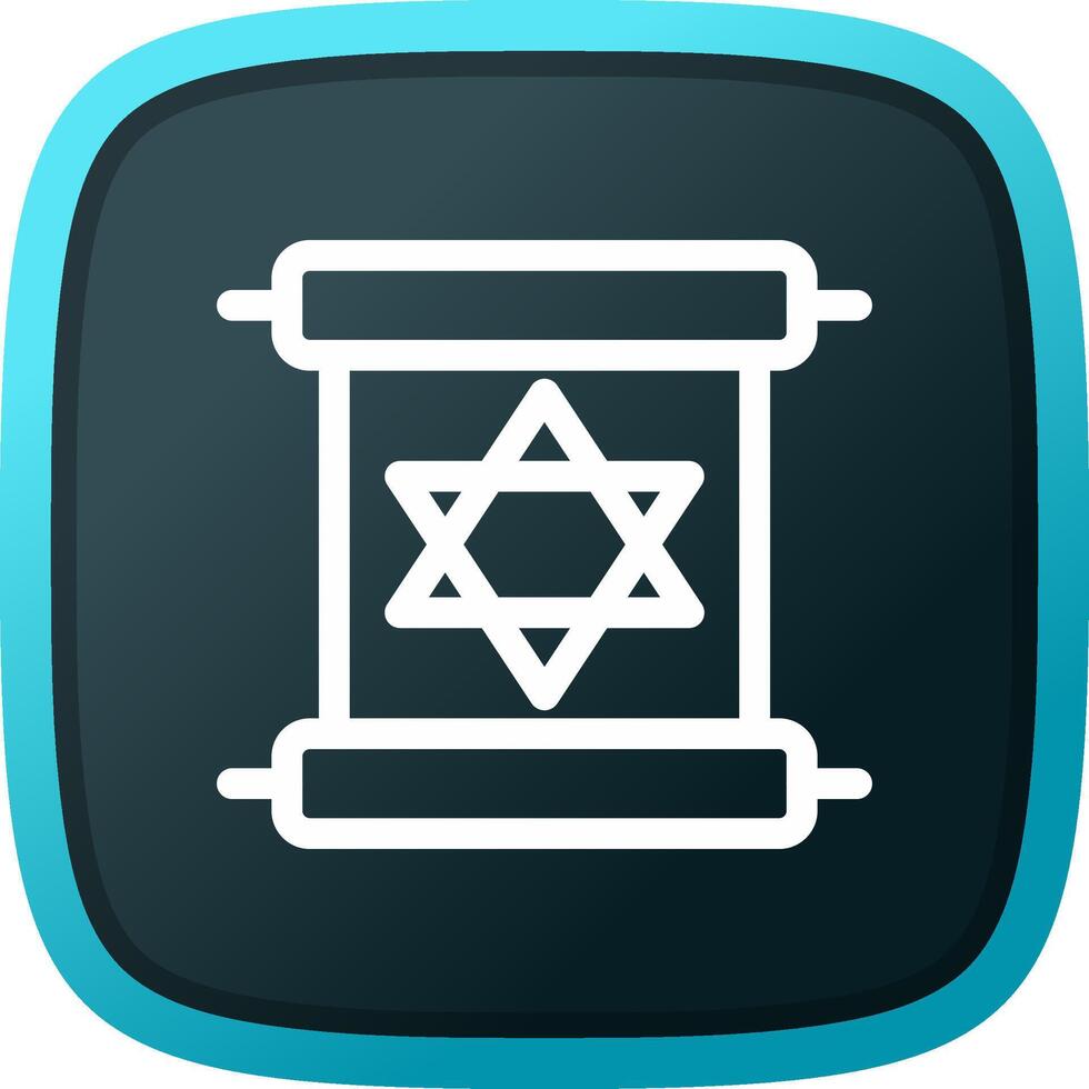 Scroll torah Creative Icon Design vector