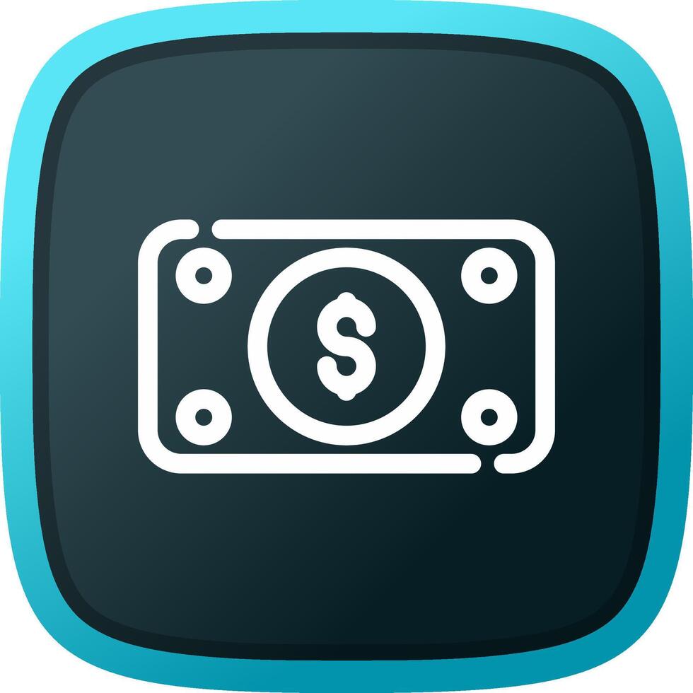 Money Bill Wave Creative Icon Design vector