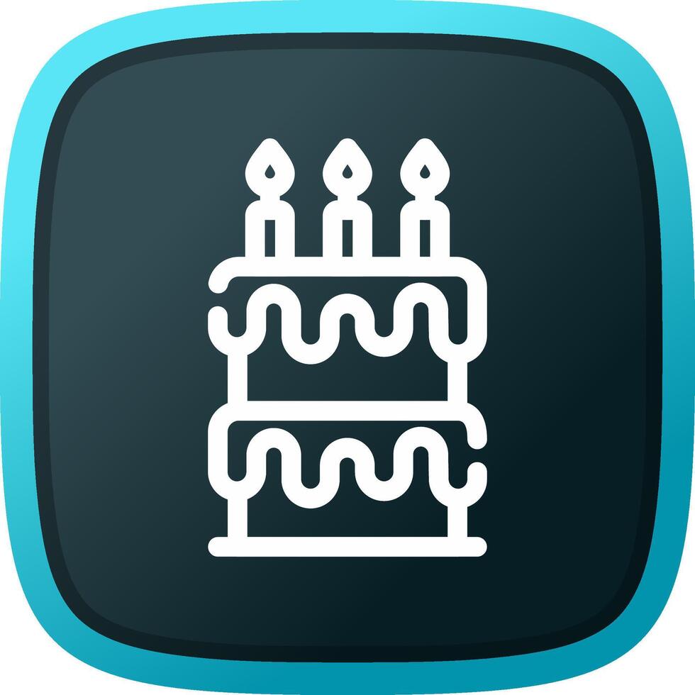 Birthday Cake Creative Icon Design vector