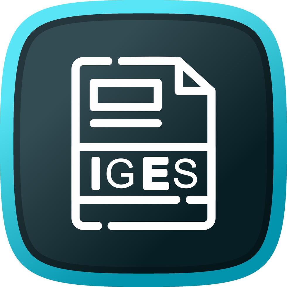 IGES Creative Icon Design vector