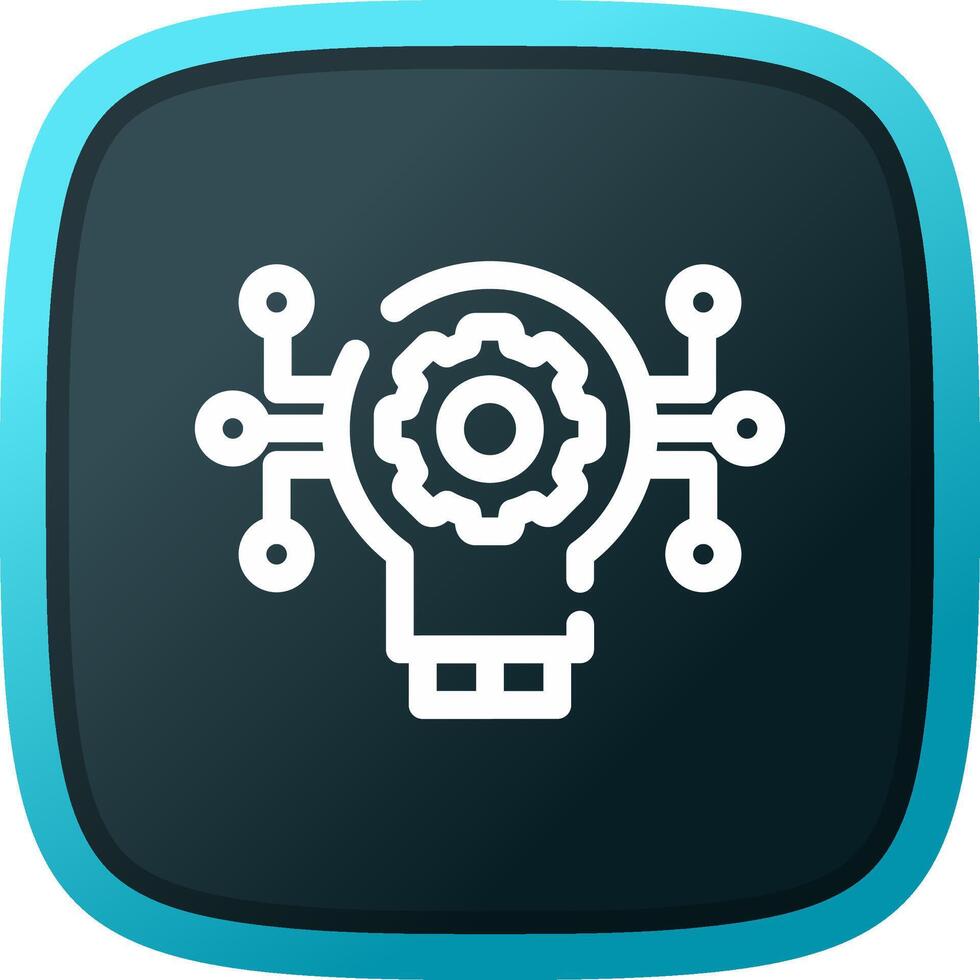 Technology Disruption Creative Icon Design vector