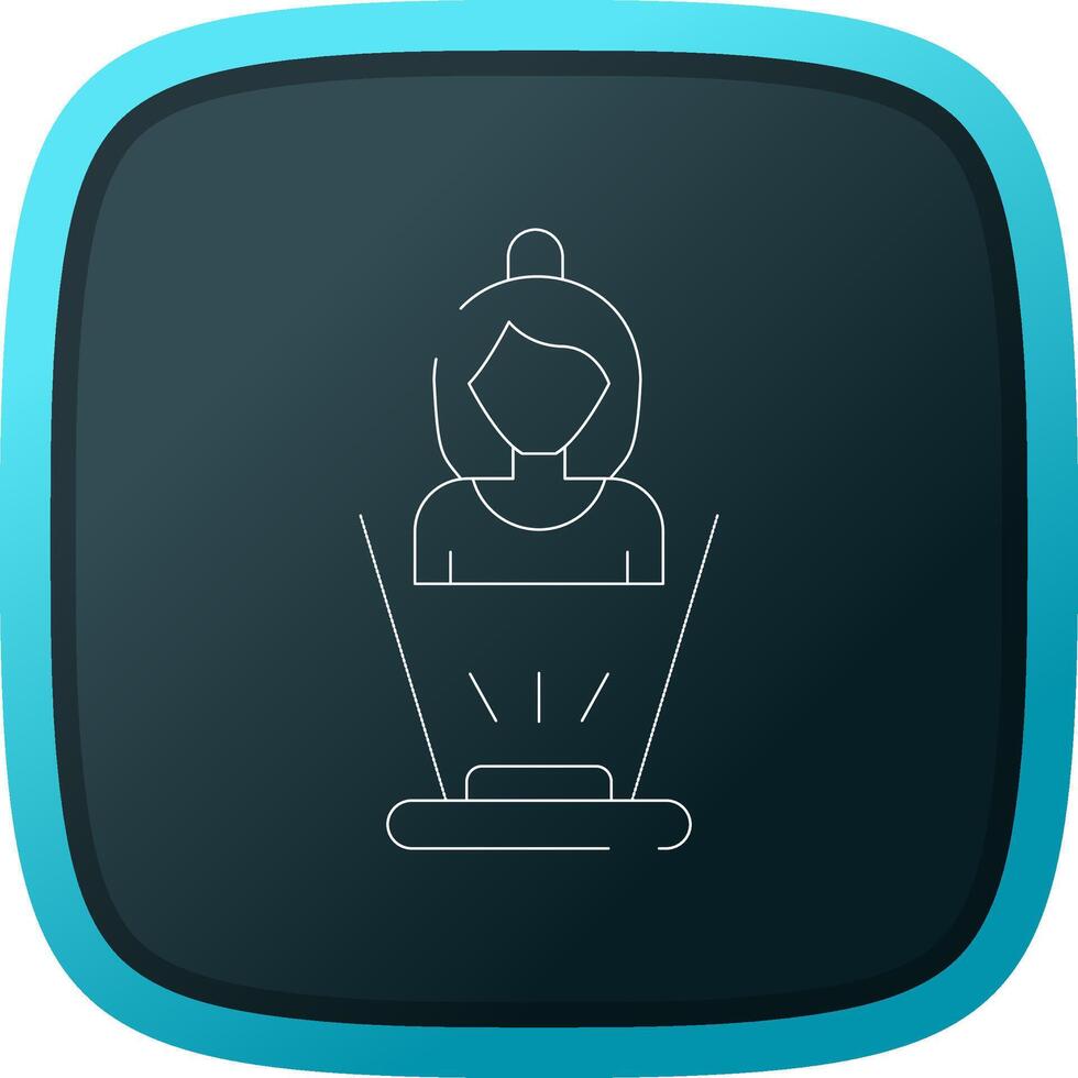 Hologram Creative Icon Design vector
