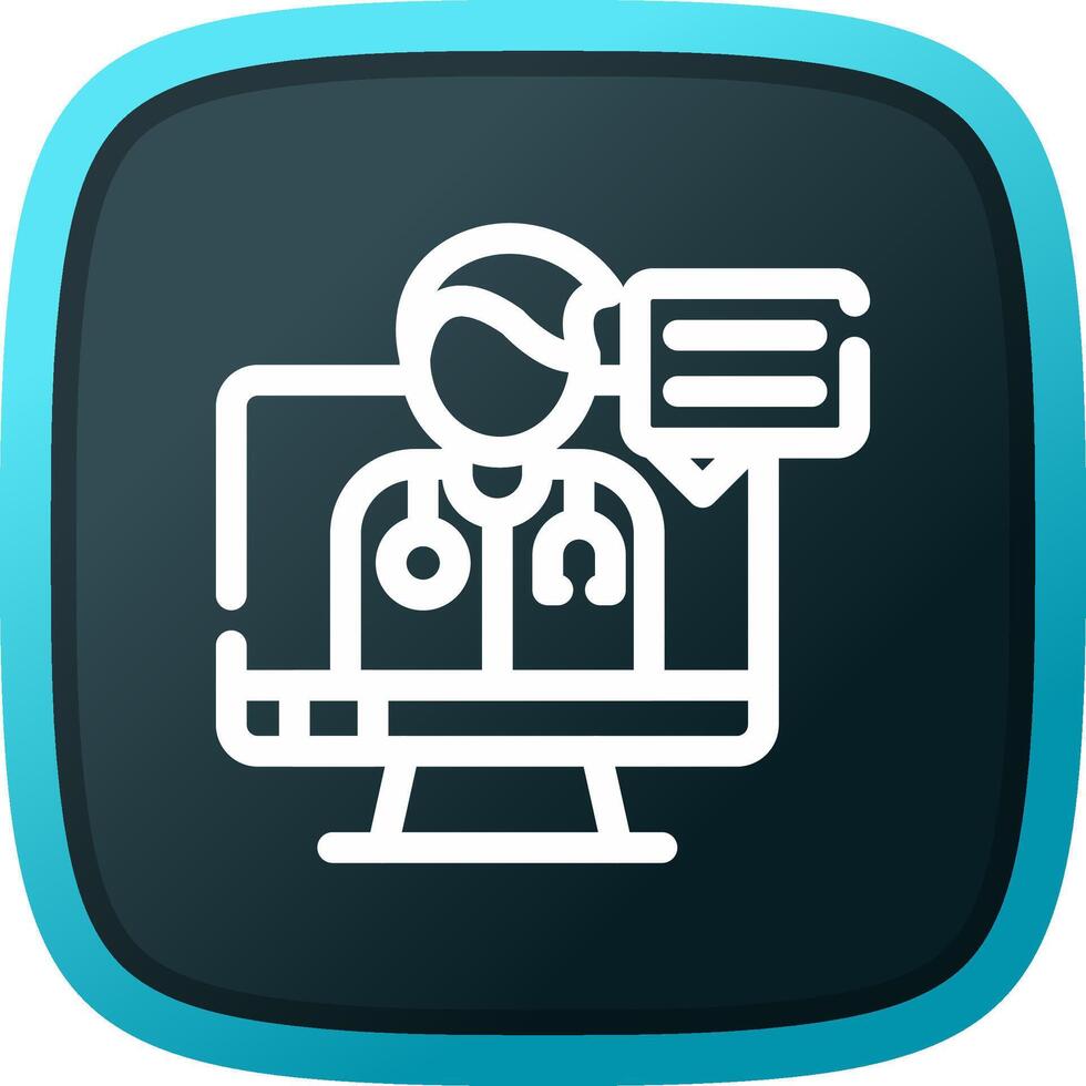 Telemedicine Creative Icon Design vector