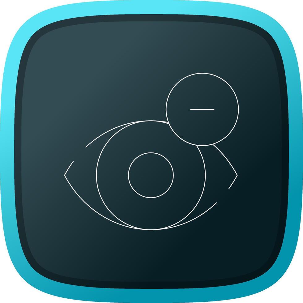 Shortsighted Creative Icon Design vector