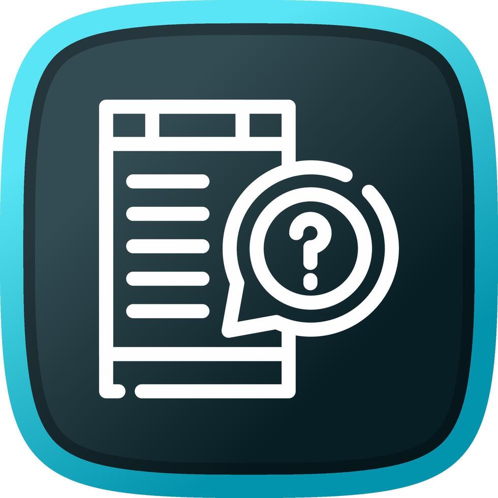 Question Creative Icon Design vector