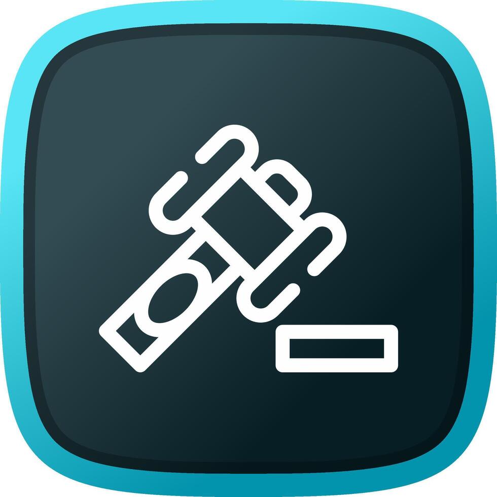 Law Hammer Creative Icon Design vector