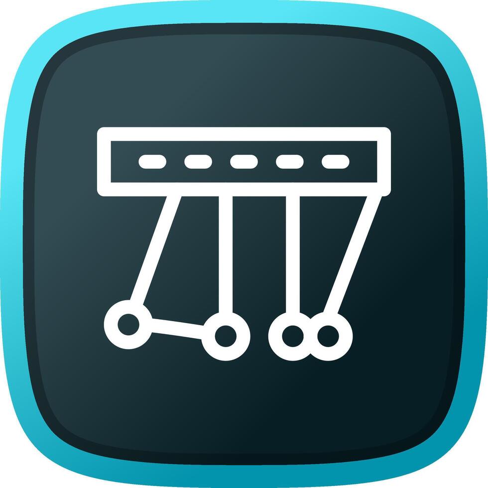Newton Cradle Creative Icon Design vector