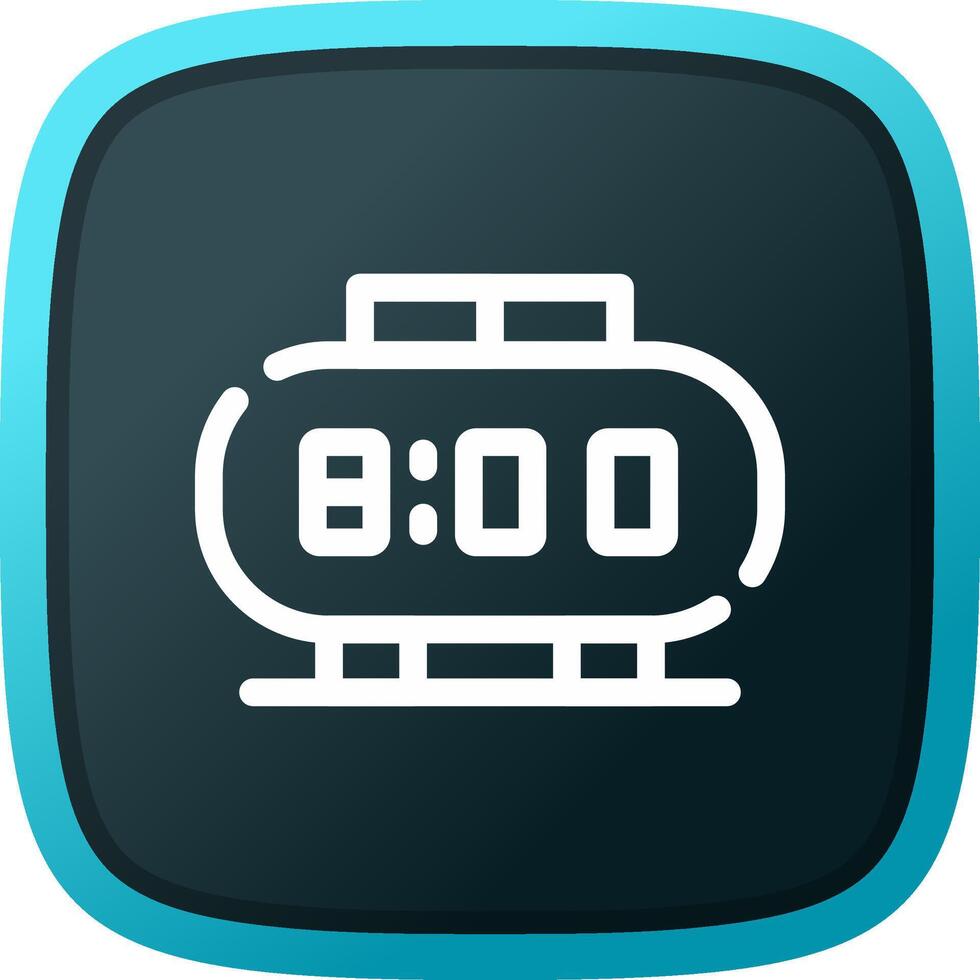 Digital Clock Creative Icon Design vector