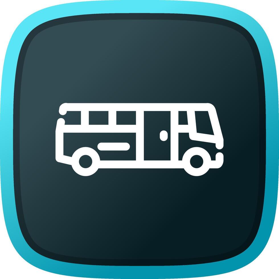 School Bus Creative Icon Design vector