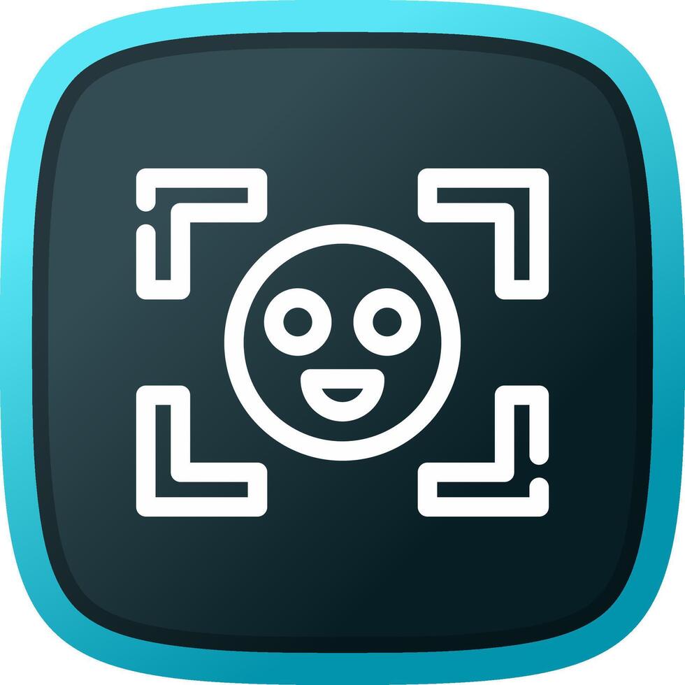 Face Detection Creative Icon Design vector