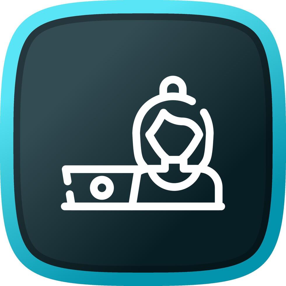 Hard At Work Creative Icon Design vector