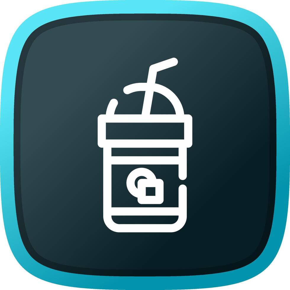 Iced Coffee Creative Icon Design vector