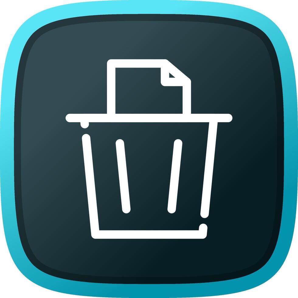 Paper Bin Creative Icon Design vector