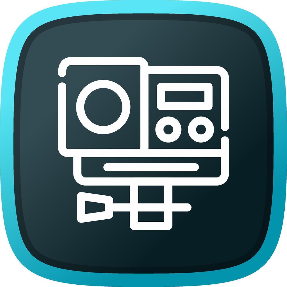 Action Camera Creative Icon Design vector