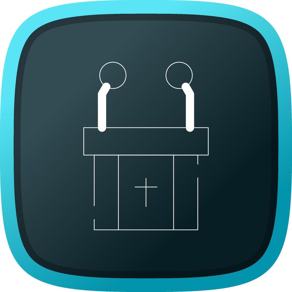 Pulpit Creative Icon Design vector