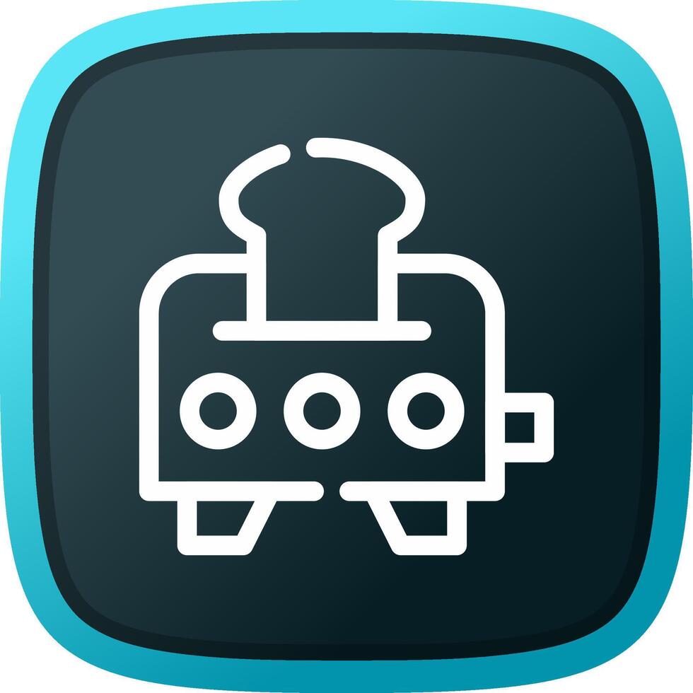Toaster Creative Icon Design vector