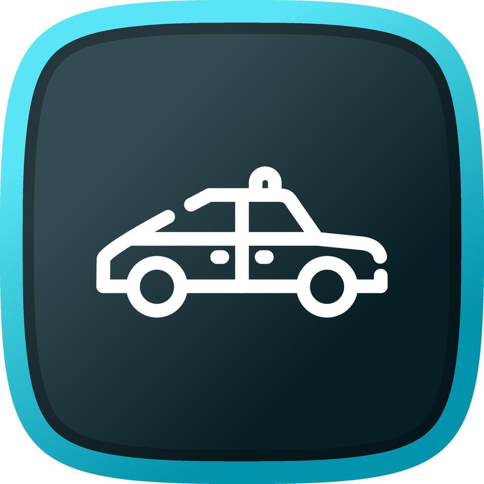 Police Car Creative Icon Design vector