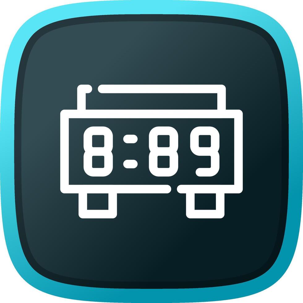 Digital Clock Creative Icon Design vector