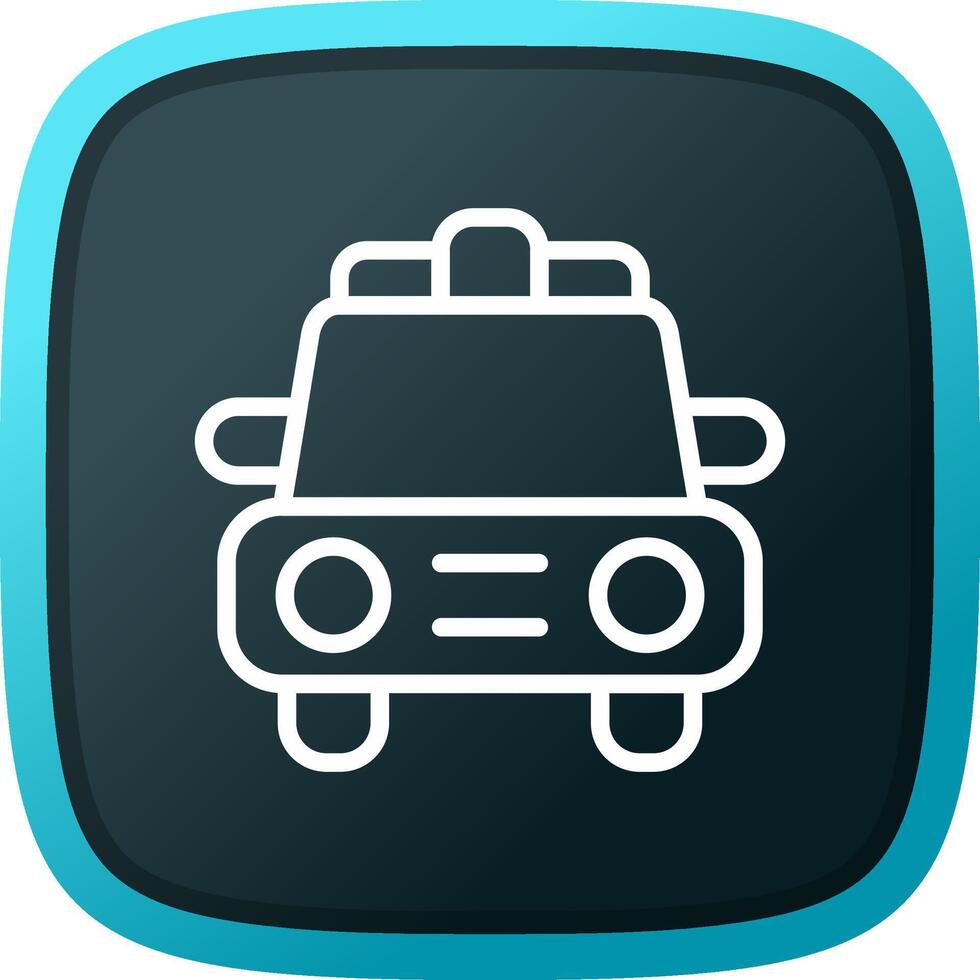 Police Car Creative Icon Design vector