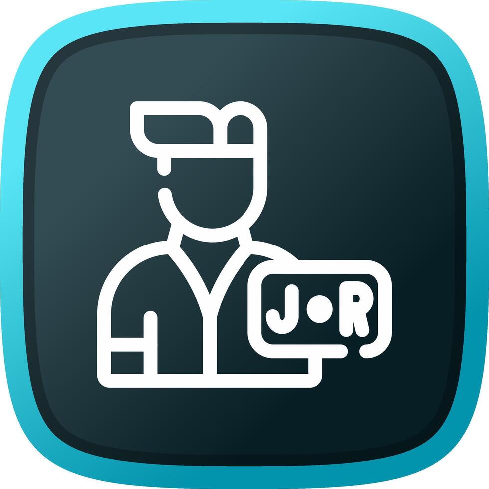 Junior Sales Rep Creative Icon Design vector