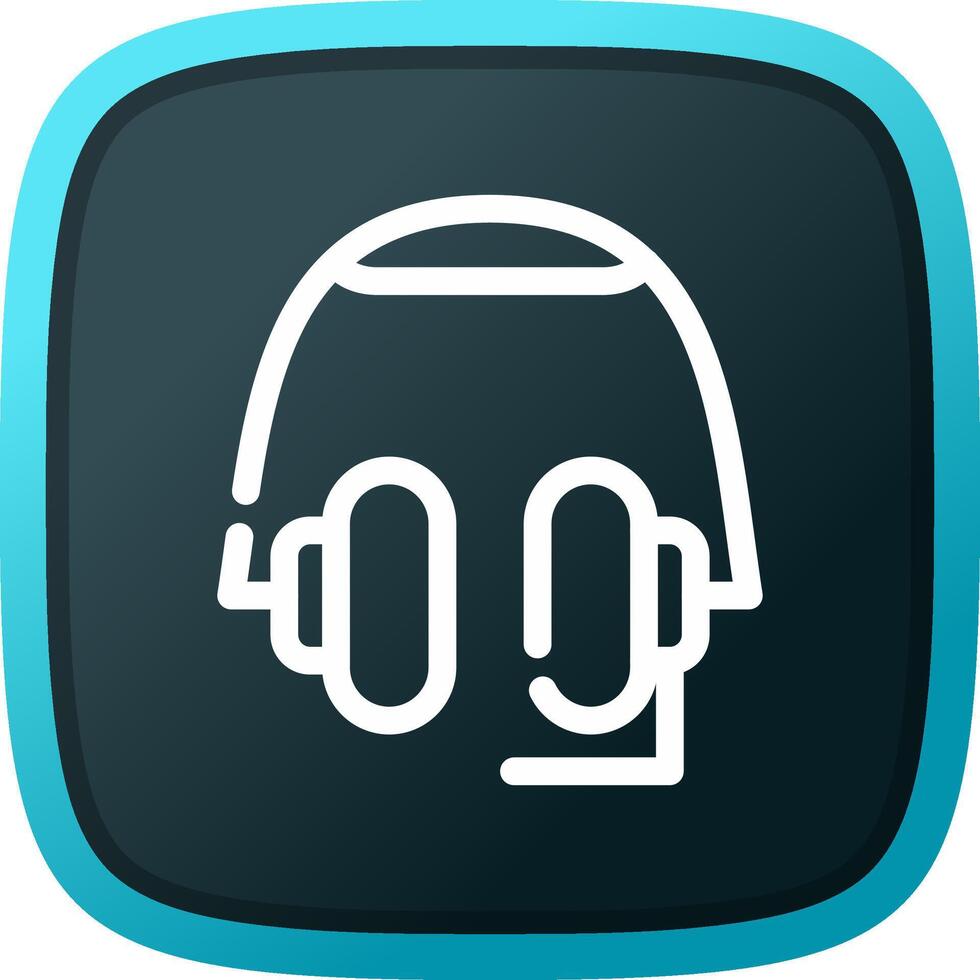 Headphones Creative Icon Design vector