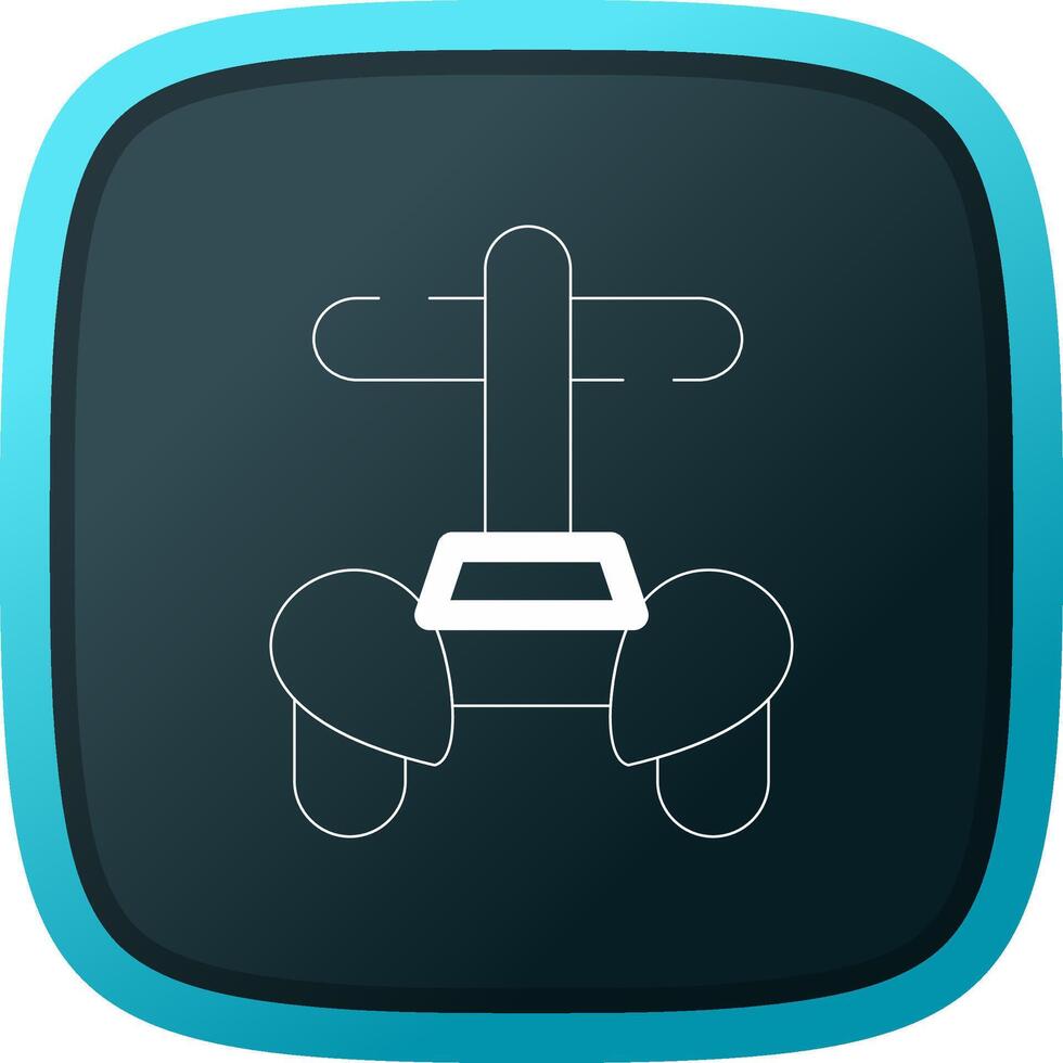 Police Segway Creative Icon Design vector