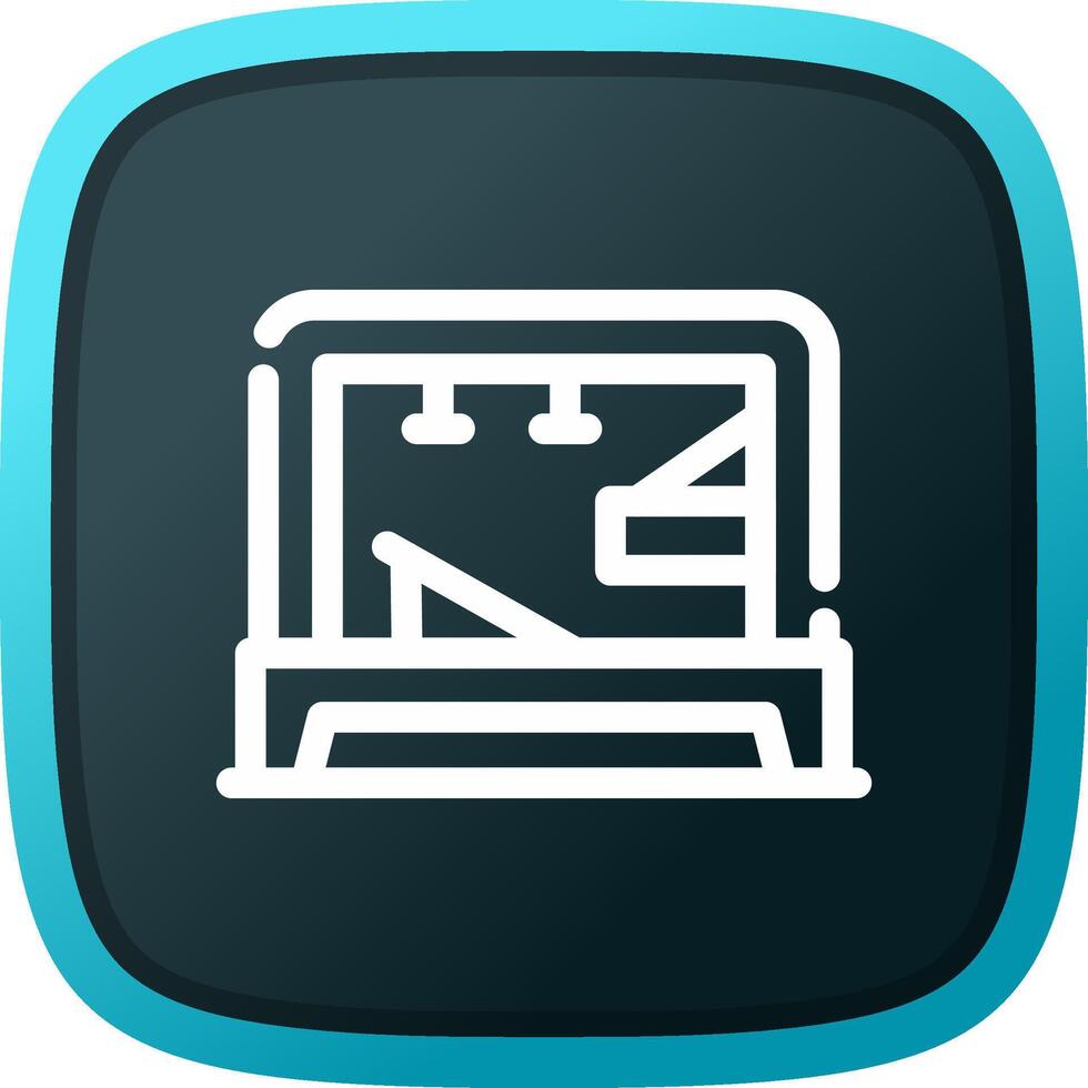 Pilates Tower Creative Icon Design vector